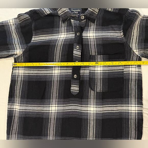 Abercrombie & Fitch Gray Plaid Tunic Blouse
size XS NWOT - Picture 5 of 8